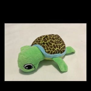 Rare HTF Fuzzy Friends Turtle Stuffed Animal Plush 7 Inches Green Pet Toy